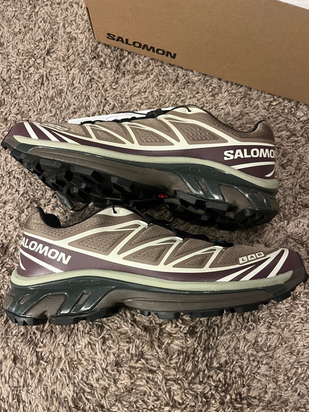 Salomon XT-6 Walnut/Huckleberry/Urban Chic 9 - Picture 2 of 4